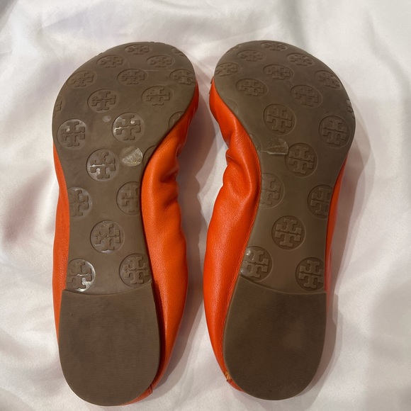 Tory Burch Orange Tassel Flats - Picture 2 of 2